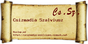 Csizmadia Szalviusz névjegykártya